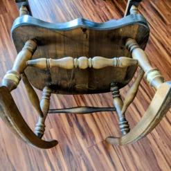 1940 Solid Maple Rocking Chair By S. Bent & Bros. -chairish shop 1940 solid maple rocking chair by s bent and bros 3821 scaled