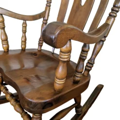 1940 Solid Maple Rocking Chair By S. Bent & Bros. -chairish shop 1940 solid maple rocking chair by s bent and bros 4857