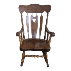 1940 Solid Maple Rocking Chair By S. Bent & Bros.