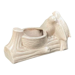 1940’s Americana Brush McCoy “Love Birds” Ivory Ceramic Planter