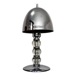 1940's Art Deco Chrome Mushroom Table Lamp