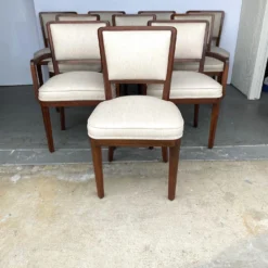 1940's Art Deco Style Dining Chairs Set Of 10 -chairish shop 1940s art deco style dining chairs set of 10 7839