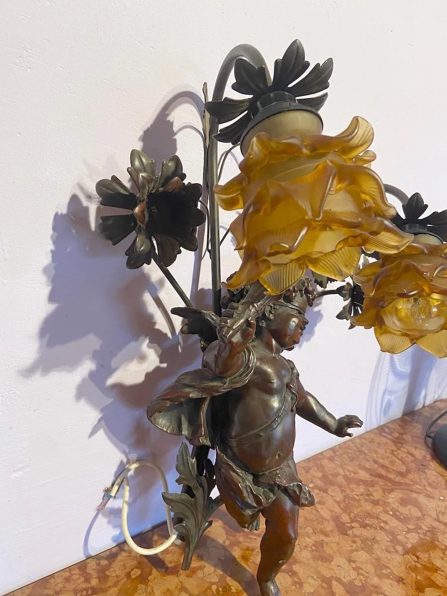 1940's Baroque Style Blindfolded Cupid Sconce/Wall Lamp 6 1940's Baroque Style Blindfolded Cupid Sconce/Wall Lamp - Image 6