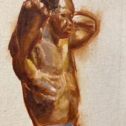 1940’s "Boxer Series" Realist Figurative Oil Painting On Canvas, Framed - Set Of 4 19 1940’s "Boxer Series" Realist Figurative Oil Painting On Canvas, Framed - Set Of 4 -chairish shop 1940s boxer series realist figurative oil painting on canvas framed set of 4 2657 scaled