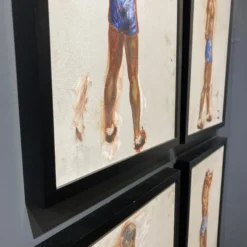 1940’s "Boxer Series" Realist Figurative Oil Painting On Canvas, Framed - Set Of 4 12 1940’s "Boxer Series" Realist Figurative Oil Painting On Canvas, Framed - Set Of 4 -chairish shop 1940s boxer series realist figurative oil painting on canvas framed set of 4 8054 scaled