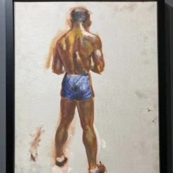 1940’s "Boxer Series" Realist Figurative Oil Painting On Canvas, Framed - Set Of 4 14 1940’s "Boxer Series" Realist Figurative Oil Painting On Canvas, Framed - Set Of 4 -chairish shop 1940s boxer series realist figurative oil painting on canvas framed set of 4 9542 scaled