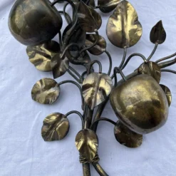 1940's French Regency Bronze Apple Tree Branch Sculpture/ Wall Sconce By Maison Jansen -chairish shop 1940s french regency bronze apple tree branch sculpture wall sconce by maison jansen 3581