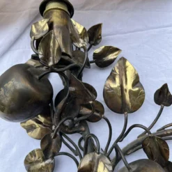 1940's French Regency Bronze Apple Tree Branch Sculpture/ Wall Sconce By Maison Jansen -chairish shop 1940s french regency bronze apple tree branch sculpture wall sconce by maison jansen 7615