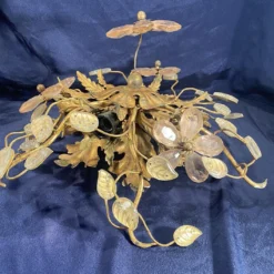 1940's French Regency Crystal Floral 5 Light Wall Sconces Style Maison Bagues A - Pair -chairish shop 1940s french regency crystal floral 5 light wall sconces style maison bagues a pair 6248