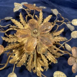 1940's French Regency Crystal Floral 5 Light Wall Sconces Style Maison Bagues A - Pair -chairish shop 1940s french regency crystal floral 5 light wall sconces style maison bagues a pair 6811