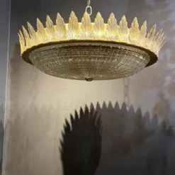 1940’s French Sunburst Light Fixture -chairish shop 1940s french sunburst light fixture 4832