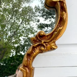 1940's Hollywood Regency Gilt Gold Mirror -chairish shop 1940s hollywood regency gilt gold mirror 0055 scaled