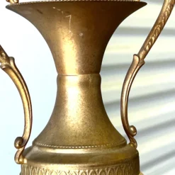 1940’s Italian Figural Brass And Glass Vase -chairish shop 1940s italian figural brass and glass vase 1852 scaled