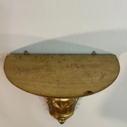 1940’s Italian Hand Carved Giltwood Wall Shelf Brackets - A Pair -chairish shop 1940s italian hand carved giltwood wall shelf brackets a pair 0197 scaled