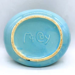1940's McCoy "Bird Bath" Turquoise Blue Bowl/ Planter With Cardinal -chairish shop 1940s mccoy bird bath turquoise blue bowl planter with cardinal 6320