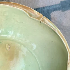 1940’s McCoy Pottery, “The Bird Bath” Ceramic Planter Bowl -chairish shop 1940s mccoy pottery the bird bath ceramic planter bowl 5209 scaled