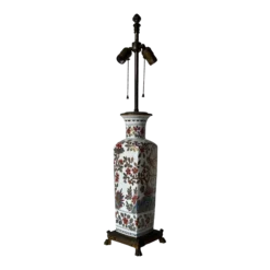 1940's Porcelain De Paris Chinoiserie Style Table Lamp