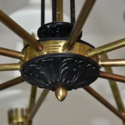 1950's 15 Light Italian Chandelier Attributed To Stilnovo -chairish shop 1950s 15 light italian chandelier attributed to stilnovo 6445