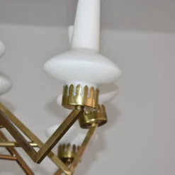 1950's 15 Light Italian Chandelier Attributed To Stilnovo -chairish shop 1950s 15 light italian chandelier attributed to stilnovo 9596