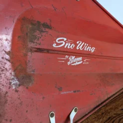 1950's Blazon Sno-Wing Sled In Atomic Red -chairish shop 1950s blazon sno wing sled in atomic red 2877 scaled