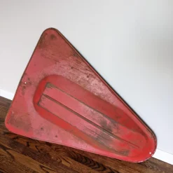1950's Blazon Sno-Wing Sled In Atomic Red -chairish shop 1950s blazon sno wing sled in atomic red 9183 scaled