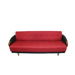 1950's Danish Click-Back Wool Sofa -chairish shop 1950s danish click back wool sofa 5043