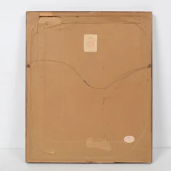 1950's Danish Cross Stitch Sampler, Birth Memorial -chairish shop 1950s danish cross stitch sampler birth memorial 4329 scaled