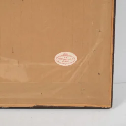 1950's Danish Cross Stitch Sampler, Birth Memorial -chairish shop 1950s danish cross stitch sampler birth memorial 8152 scaled