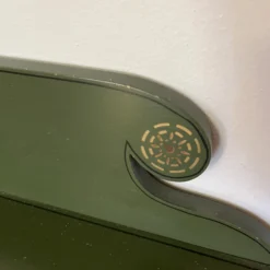 1950’s Green Hitchcock Stenciled Desk And Mirror -chairish shop 1950s green hitchcock stenciled desk and mirror 6704 scaled