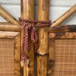 1950’s Hand Painted Burnt Rattan Chinese Folding Screen 18 1950’s Hand Painted Burnt Rattan Chinese Folding Screen -chairish shop 1950s hand painted burnt rattan chinese folding screen 4651 scaled