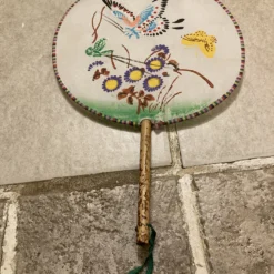 1950’s Hand-Painted Chinese Silk Fans - Set Of 2 -chairish shop 1950s hand painted chinese silk fans set of 2 8188 scaled