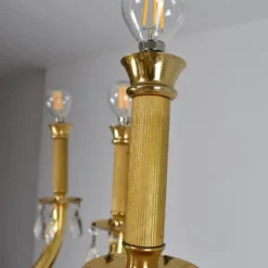 1950's Italian Crystal Chandelier By Oscar Tolasco For Lumi Milano -chairish shop 1950s italian crystal chandelier by oscar tolasco for lumi milano 0612