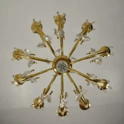 1950's Italian Crystal Chandelier By Oscar Tolasco For Lumi Milano -chairish shop 1950s italian crystal chandelier by oscar tolasco for lumi milano 5184