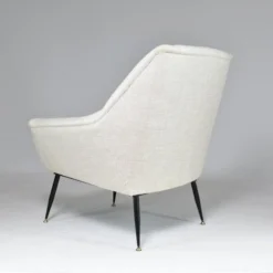 1950's Italian Mid-Century Modern Restored Armchair -chairish shop 1950s italian mid century modern restored armchair 3336