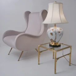 1950`s Italian Porcelain Lamp Chinoiserie With Lychee By Giulia Mangani, Rewired -chairish shop 1950s italian porcelain lamp chinoiserie with lychee by giulia mangani rewired 2211