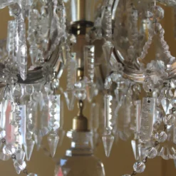 1950's Italian Regency Crystal Luxurious "Marie Therese" Crown Chandelier -chairish shop 1950s italian regency crystal luxurious marie therese crown chandelier 3909 scaled