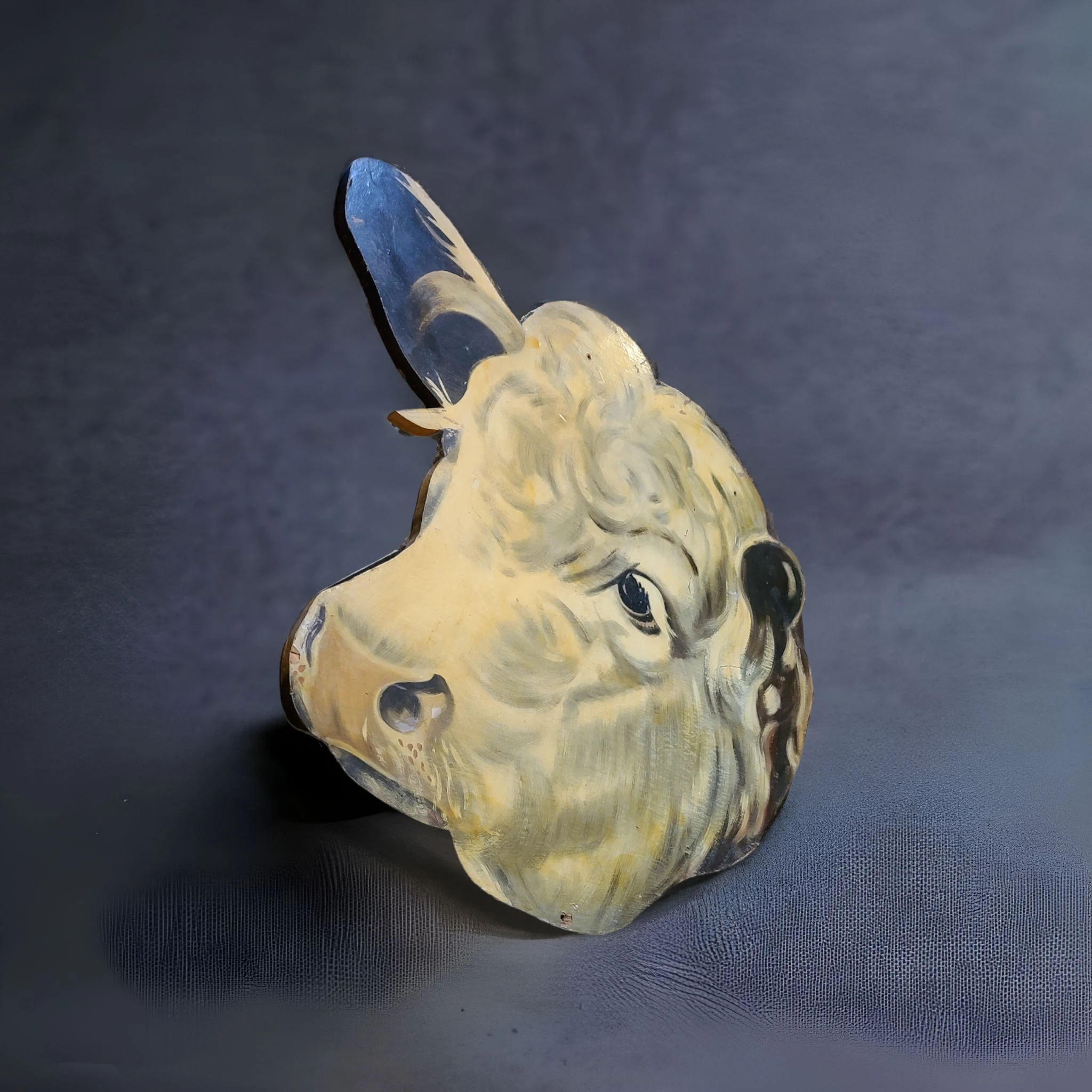 1950's Large Hand Painted Butcher Shop Sign 2 1950's Large Hand Painted Butcher Shop Sign - Image 2