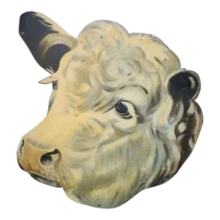 1950's Large Hand Painted Butcher Shop Sign