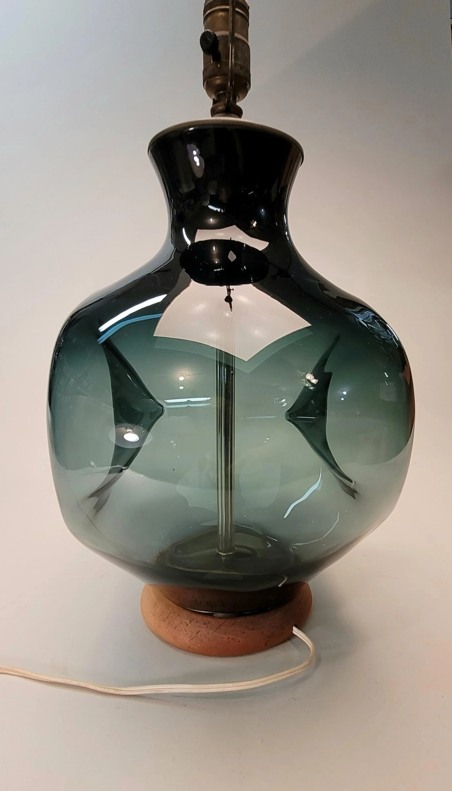 1950's Mid Century Blenko Lamp 6 1950's Mid Century Blenko Lamp - Image 6