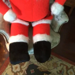 1950’s Mid-Century Modern 54 Inch Tall Plush Christmas Santa Clause -chairish shop 1950s mid century modern 54 inch tall plush christmas santa clause 1028