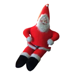 1950’s Mid-Century Modern 54 Inch Tall Plush Christmas Santa Clause