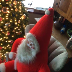 1950’s Mid-Century Modern 54 Inch Tall Plush Christmas Santa Clause -chairish shop 1950s mid century modern 54 inch tall plush christmas santa clause 2531