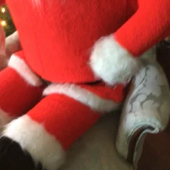 1950’s Mid-Century Modern 54 Inch Tall Plush Christmas Santa Clause -chairish shop 1950s mid century modern 54 inch tall plush christmas santa clause 2964