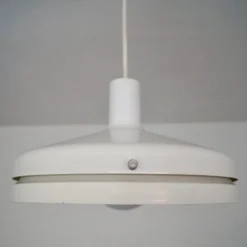 Louis Poulsen 1950's Mid-Century Modern Aluminum Light Fixture -chairish shop 1950s mid century modern aluminum light fixture 0494 scaled