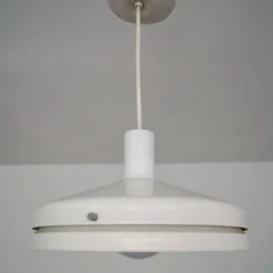 Louis Poulsen 1950's Mid-Century Modern Aluminum Light Fixture -chairish shop 1950s mid century modern aluminum light fixture 1350