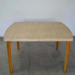 VIRTUE 1950's Mid-Century Modern Bentwood Dining Table -chairish shop 1950s mid century modern bentwood dining table 1791 scaled
