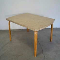 VIRTUE 1950's Mid-Century Modern Bentwood Dining Table -chairish shop 1950s mid century modern bentwood dining table 1941