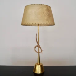 1950's Mid-Century Modern Sculptural Table Lamp 14 1950's Mid-Century Modern Sculptural Table Lamp -chairish shop 1950s mid century modern sculptural table lamp 2645