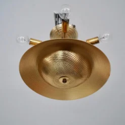 1950's Mid-Century Modern Space Age Light Fixture Pendant -chairish shop 1950s mid century modern space age light fixture pendant 0517 scaled