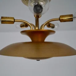 1950's Mid-Century Modern Space Age Light Fixture Pendant -chairish shop 1950s mid century modern space age light fixture pendant 4922 scaled